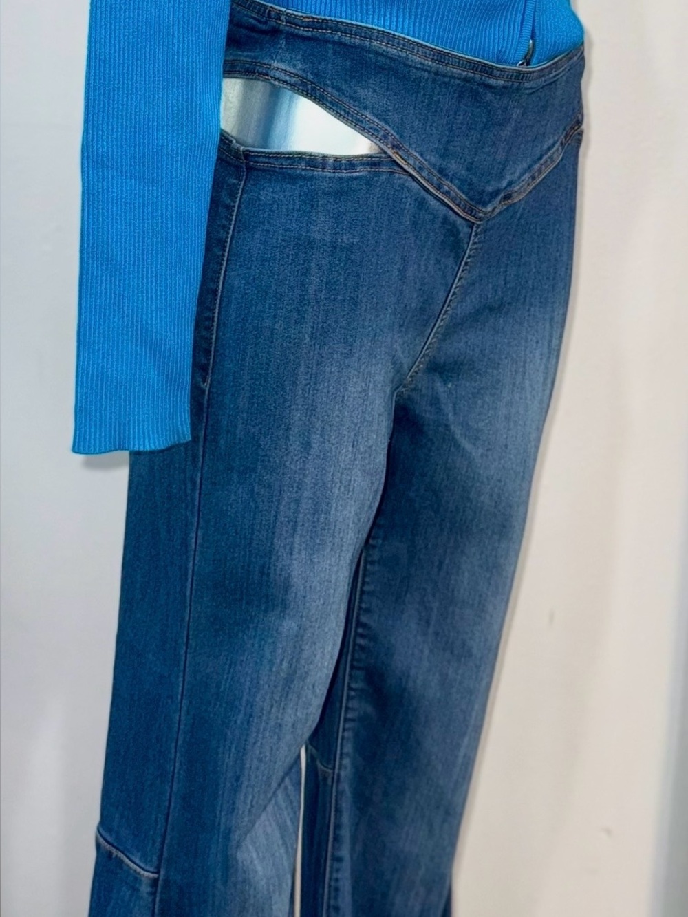 Cello Midwash Blue Flare Jeans